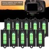 Pack of 10 Mini Square Spirit Levels with High Precision