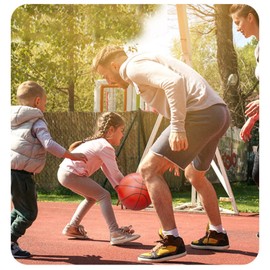 SPDTECH Sports Balls with Hand Pump for Kids and Toddlers - (Pack of 2) 6-Inch Diameter Rubber Sport Ball Set Includes Soccer Ball, Basketball for Fun Outdoors and Backyard