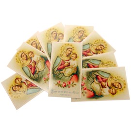 Westmon Works Mary Queen of the Rosary Holy Card Bulk Pack Prayer to Our Lady, Set of 10