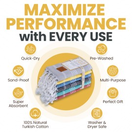 GOLD CASE HOME COLLECTION Lycia Turkish Hand Towels for Bathroom Set of 6-100% Cotton Luxury Decorative Towels - Kitchen & Hotel Hand Towel for Spa, Face, Tea & Dishcloth - 20 x 40, Multi 1