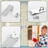 Lockable Latch Lock 2 Pieces Padlock Hasp Stainless Steel Door