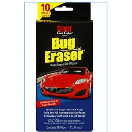 Stoner Car Care 95401 Bug Eraser Car Cleaning Wipes, Removes Bugs Fast and Easy,