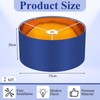 Weewooday 2 Pack Blue Fabric Lampshade for Ceiling 14" Modern