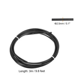 PATIKIL 10Ft Speed Jump Rope Replacement Cable, 3 Pcs 2.5mm Professional Skipping Rope Steel Wire Replace for High Speed Jump Ropes, Black