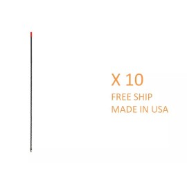 Hustler LOT OF 10 48"  HUSTLER CB ANTENNA ELEMENTS CB48FG FREE USA SHIPPING FROM KF5SGN