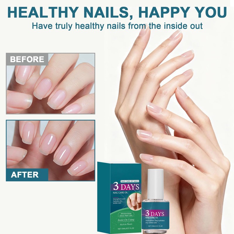 3 PCS Nail Care Serum, 3 Days Nail Care Oil