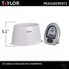 Taylor Wireless Digital Rain Gauge and Thermometer, Measure and Monitor