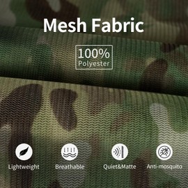 LOOGU Tactical Camo Netting - Camouflage Mesh Nets for Ground Blinds Hunting Shooting Sunshade Car Cover Photograph Party Decorations 5x6.5ft