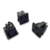 Panel Mount Outlet Power Socket 10Pcs US Plug 3 Pins
