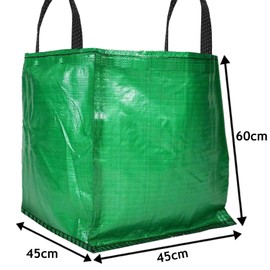 SPARES2GO Large Extra Strong Garden Waste Rubbish Bag Sack (120 Litre, Pack of 3)
