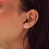 Natural Opal Gemstone Stud Earring for Women | 925 Sterling