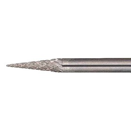 TRUSCO Carbide Bar, Taper Type, Φ3 x Blade Length 4.3 x Shaft 1.2 inches (11 x 3 mm) Long, Double Cut TB5A031L75
