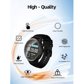 BOVUGAC [5 Pack] for AGM Legion 1.43 Inch Smart Watch Screen Protector, Clear TPU Soft Film Compatible with Legion Smartwatch,Anti-Scratch Ultra-Thin