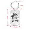 Let Your Light Shine Keychain Religous Faith Gifts Christian Bible