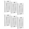 Bates- Magnetic Light Switch Guard, 6 Pack, Clear, Child Proof