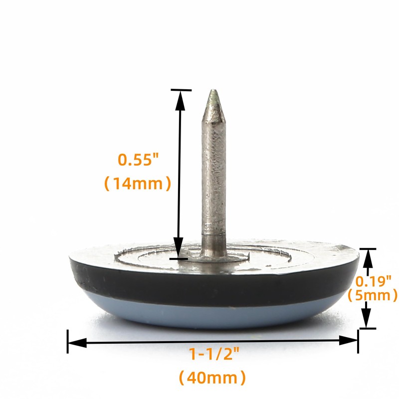 Furniture Glides Sliders-Furnigear PTFE (Teflon) Chair Leg Movers Sliders for
