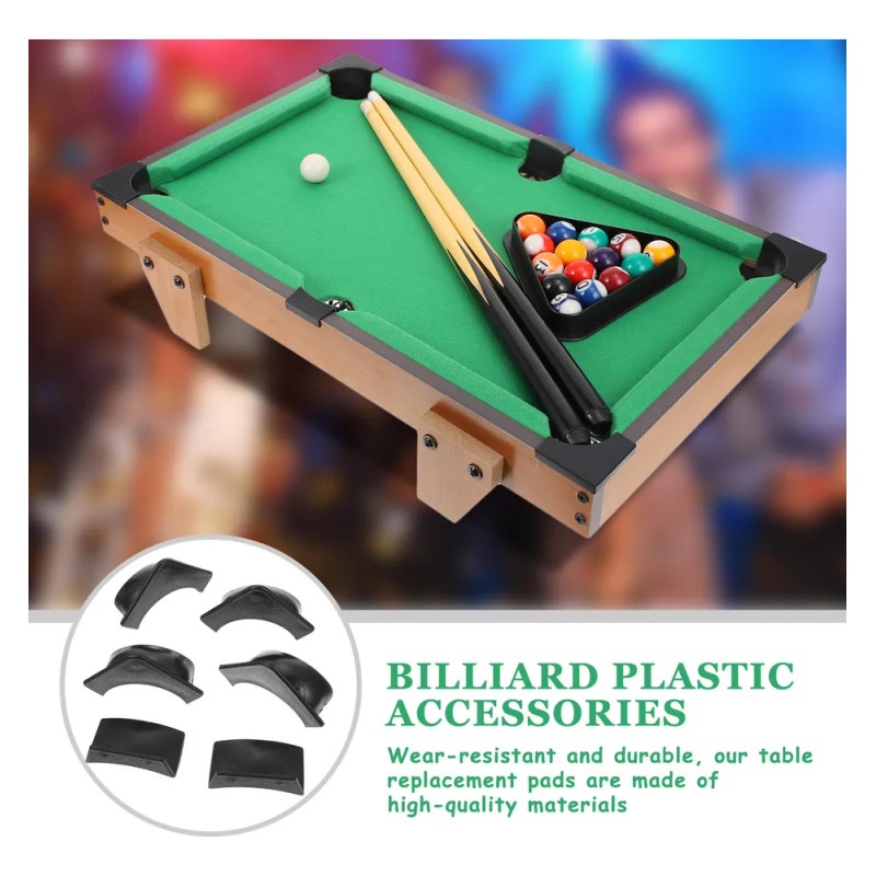 2 Sets Pool Table Middle Hole Mats Tail Hole Edges