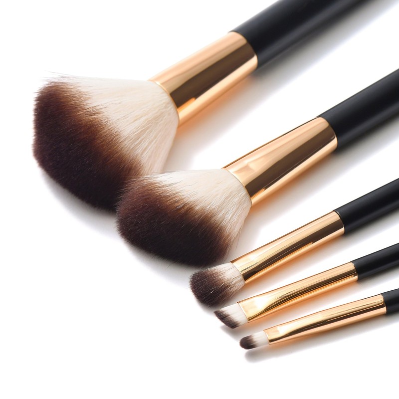 Francfranc Franc Tweed Makeup Brush Set, Black