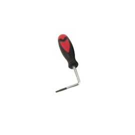 StewMac Gripper Truss Rod Wrench, For 1/8" Allen nut; single-bend with 2" reach for clearance on 6-in-line peghead