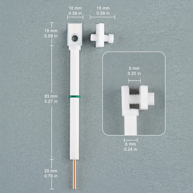stonylab PTFE Titanium Electrode Holder with 10 x 15 mm