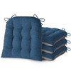 FlyGulls Chair Cushions for Dining Chairs Set of 4 Durable