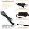 Asjeumt 8FT Lamp Cord with Switch Replacement Lamp Cord Switch
