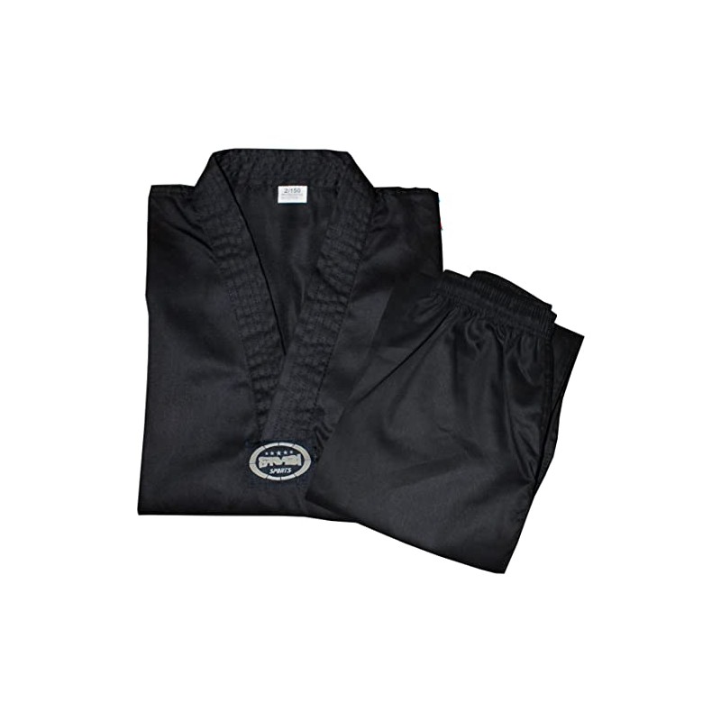 Farabi Sports Taekwondo Uniform Mix Martial Arts Uniform Set Black
