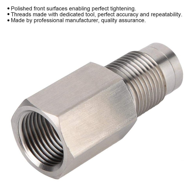 KIMISS Stainless Steel Oxygen Sensor Extension, M18x1.5, 55mm, for Universal