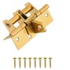 Black Spring-Loaded Door Hinge for Door Hardware Replacement – 4-Inch