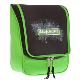 ELEPHANT Toiletry Bag Wash Bag Beauty Case for Hanging / Hanging with Hooks, Green Sch (Green Black), Toiletry bag