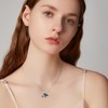 SLIACETE Black Cat Moon Necklace Black Cat Pendant Necklace Gift