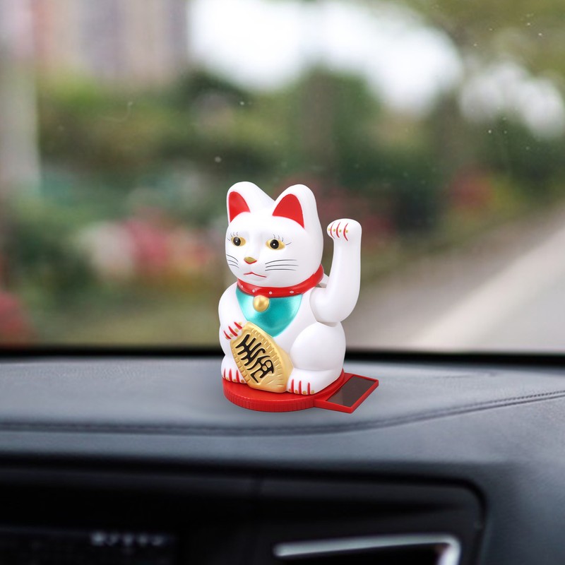 Solar Energy Powered Wealth Welcoming Cat with Waving Arm 6
