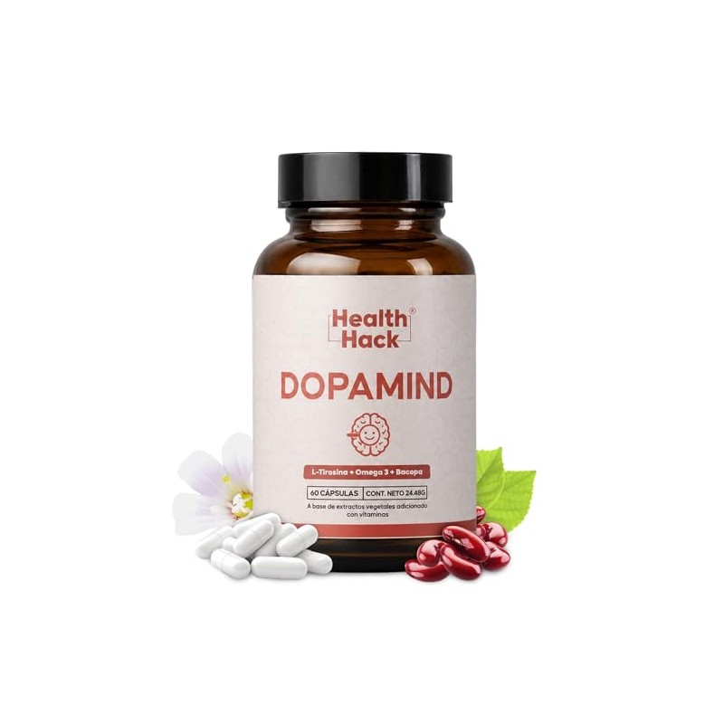 Dopamind Suplemento Natural Tirosina Bacopa Omega Vitamina B12