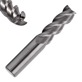 Corintian Solid Carbide Aluminium Milling Cutter, Diameter 1-12 mm, Three-Edged, Solid Carbide, for Aluminium, Plastic, etc. (10 mm)