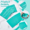 nbeads Pack of 24 Turquoise Microfibre Jewellery Bags, Cosmetic Bag,