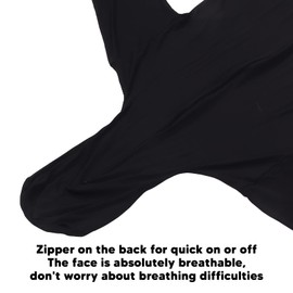 Screen Chromakey Suit, Black Full Body Stretch Fabric Suit for Photography, Breathable Photography Body Suit for Video Special Effects (160cm)