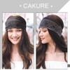 CAKURE Diademas bohemias anchas turbantes anudadas para la cabeza africana,