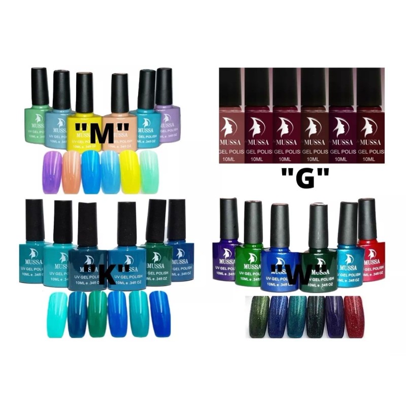 Lé Mussa Kit Gel Semipermanente 12 Pz Mas Lampara Panda