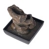 Tabletop Water Fountain Resin with Cascading Rock Waterfall and LED