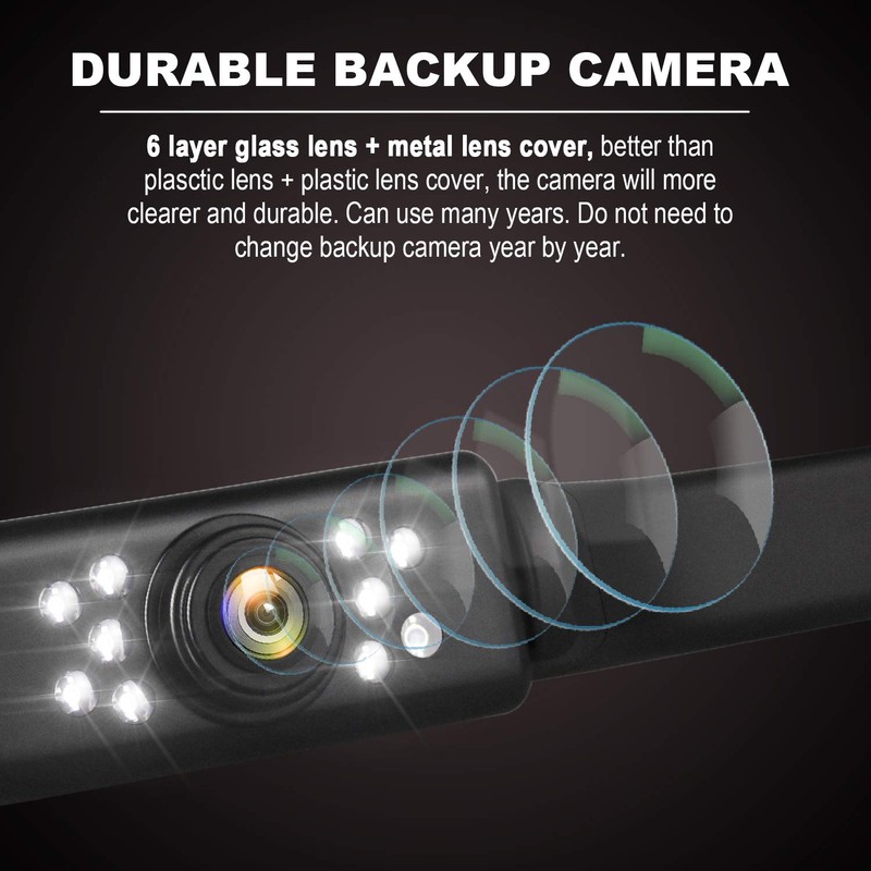 Car Backup Camera HD Night Vision Rear View Camera License