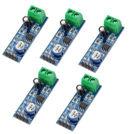 KKHMF 5pcs LM386 Audio Amplifier Audio Amplifier Module 200 Times 5-12V 10K Adjustable Resistance