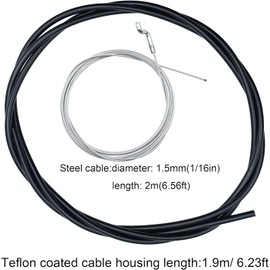 YGQ 2m Universal Throttle Cable Repair KIT for Motorcycle Lawn Mower Control Adjustable Z Bend Cabel End Mini Bike Go Kart DIY
