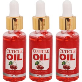 Aceite Cuticulas Uñas, 3pcs 30 ml de aceite de cutícula hidratante portátil nutrición fortaleciendo uñas exfoliantes de ablandador de cutículas aceite para Reparadora de Cuticulas y Uñas