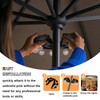 Umbrella Lights Outdoor Patio, Rechargeable Cordless with Dimmer &Timer, 8