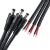 0.8FT 5.5mmx2.1mm 14AWG Pigtail Cable, 12V/24V Male Repair DC Power