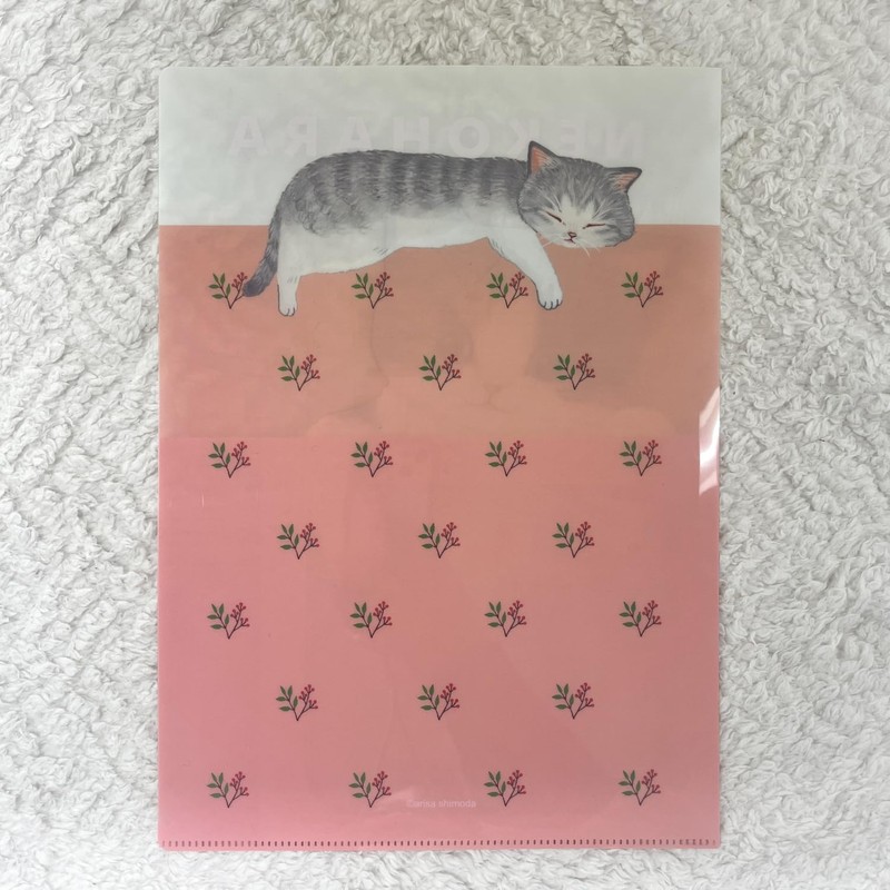 Gakken Stayful Clear Holder, Cat Hara Stationery, A4, Pocket File,