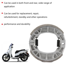Brake Drum Ceramic Aluminum Alloy 105mm Brake Drum Aluminum Alloy Replacement for BT200X CT200U Motorsports Mini Bike CRF70 Brake Shoe Brake Pad