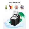 Ice Maker Machine for Countertop, 9 Bullet Ice Cubes Ready