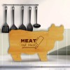 Signs ByLITA Meat Your Maker 14.75 x 9.75" Cow Shape