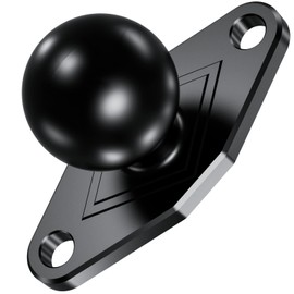 BRCOVAN Aluminum Alloy Diamond Mount Base with 1'' TPU Ball Features Industry-Standard AMPS Hole Pattern Compatible with RAM Mounts B Size 1 inch Ball Double Socket Arm